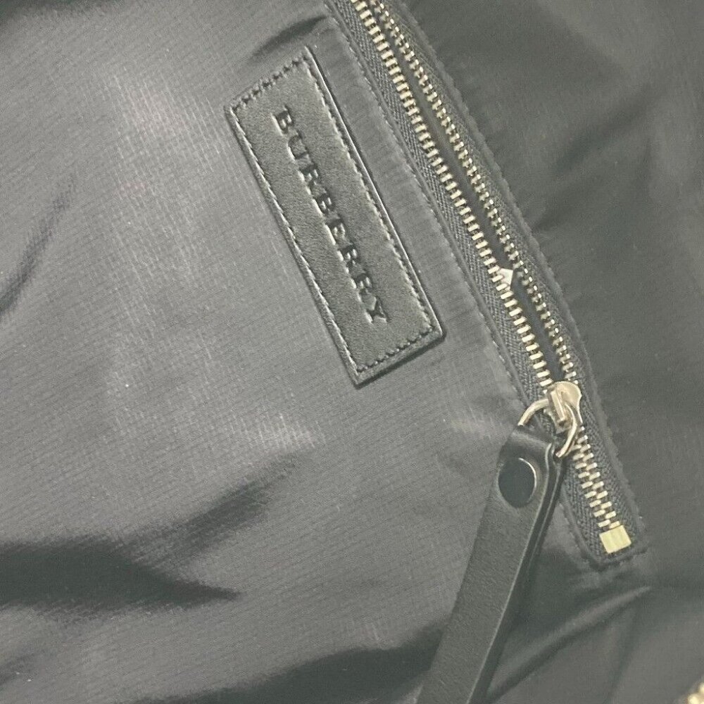 Burberry Backpack Mega Check Pattern Bag Canvas/L… - image 5